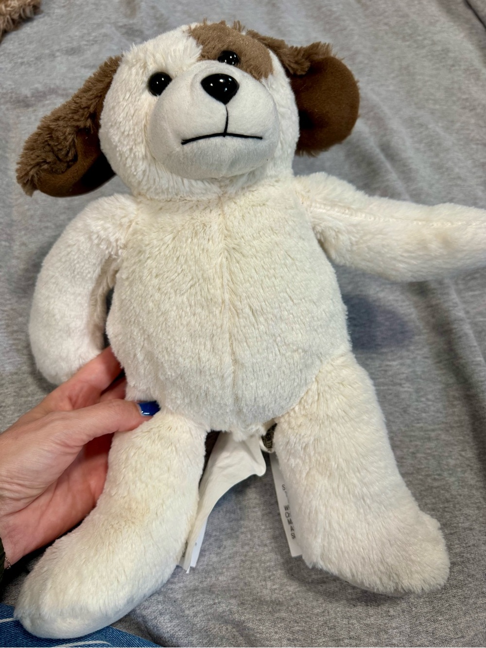 Bashful Puppy Dog Plush Stuffed Animal with Built In Massager.